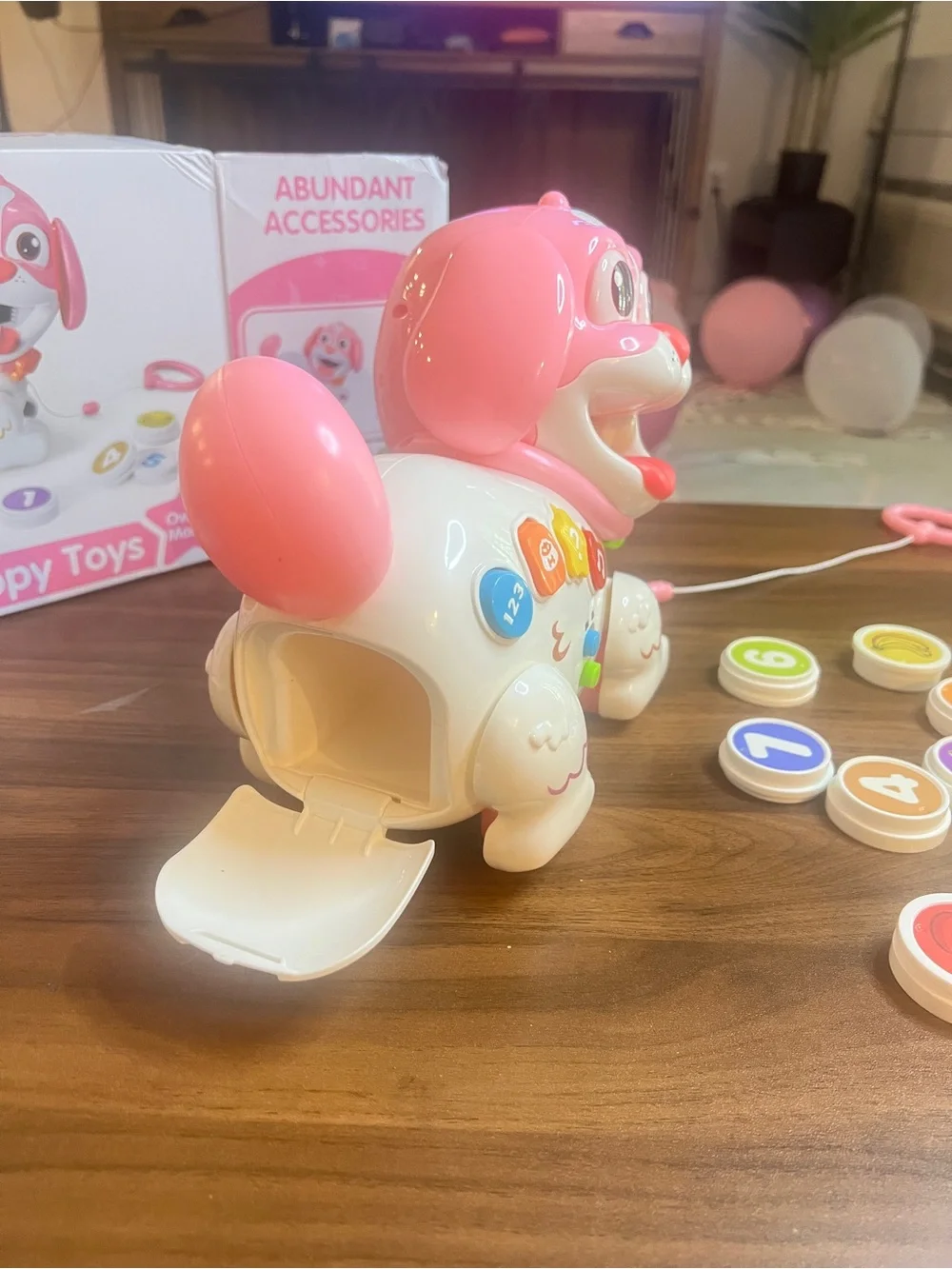 Bilingual Musical Pull & Chomp Puppy Toy